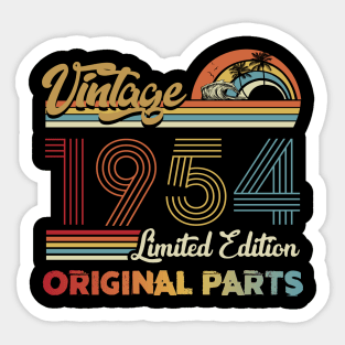 Vintage 1954 Limited Edition Original Parts Sticker